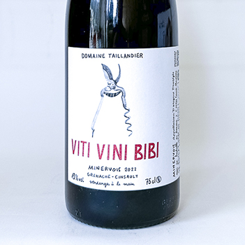 AOC Minervois Taillandier Viti Vini Bibi, Bio 2022 75 cl Rouge