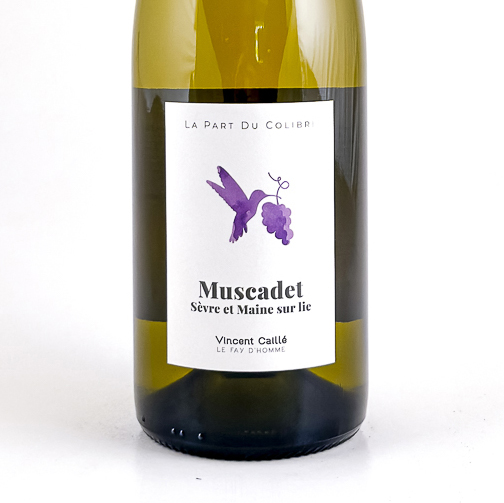 AOP Muscadet sur Lie Le fayt d'homme, Vincent caille Part du Colibri, Bio, Biodynamie 2024 75 cl Blanc