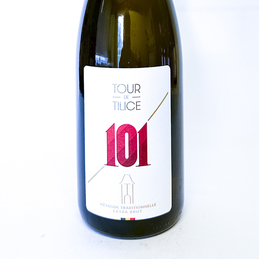 Aop Crémant de Wallonie Tour de Tilice 101, BIO 2022 75 cl Bulles - Blanc
