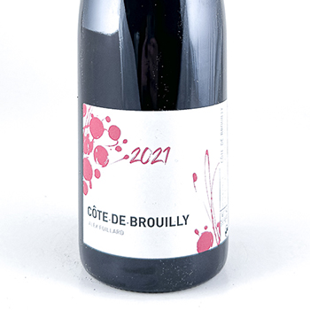 Beaujolais AOC  Alex Foillard Cote de Brouilly, Nature, Bio 2021 75 cl Rouge