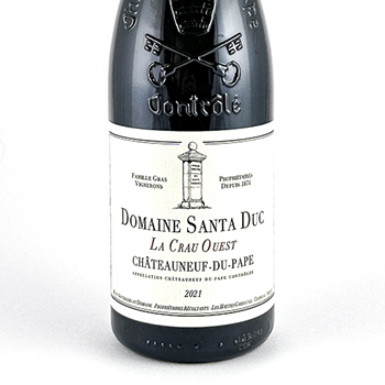 Châteauneuf du pape Santa Duc Le Crau Ouest, BIO, Biodynamie 2021 75 cl Rouge