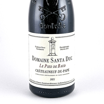 Châteauneuf du pape Santa Duc Le Pied de Baud, BIO, Biodynamie 2021 75 cl Rouge