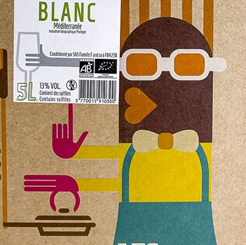 IGP Pont du Gard Cuisine en Famille BIB (cubi) PETITES MAINS 500 cl Blanc