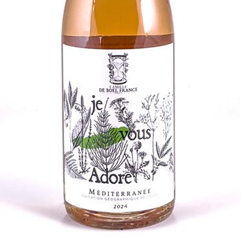 IGP mediterranée de boel france Je vous adore BIO 2024 75 cl Rosé