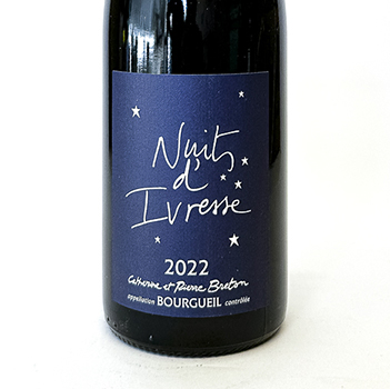 Loire, Bourgueil AOC Breton Nuit d'Ivresse, BIO 2022 75 cl Rouge