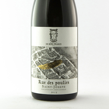 Saint Joseph de boel france Rue des Poulies  BIODYNAMIE 2023 75 cl Rouge
