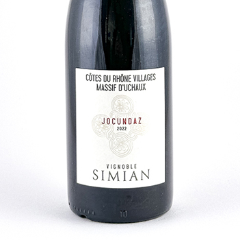 Villages Uchaux Simian Jocundaz BIO 2022 75 cl Rouge