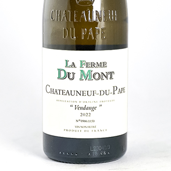 Châteauneuf du pape La Ferme du Mont Vendange  2022 75 cl Blanc