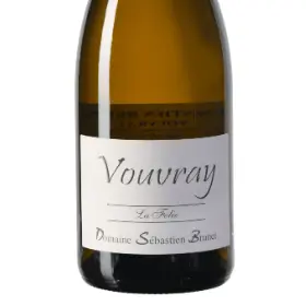 Vouvray AOC demi sec sebastien Brunet La Folie 2023 75 cl Blanc