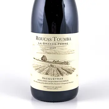 Vacqueyras Roucas Toumba La Grande Terre BIO 2023 75 cl Rouge