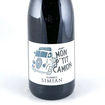 Vin de France Simian mon petit camion BIO 2023 75 cl Rouge