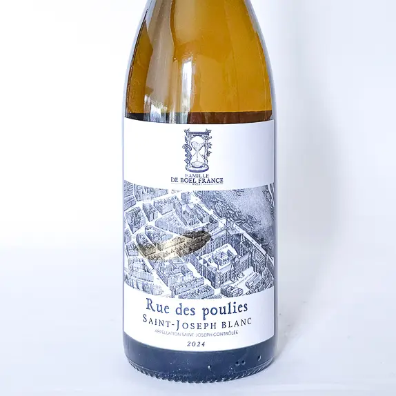 Saint Joseph de boel france Rue des Poulies conversion BIODYNAMIE 2024 75 cl Blanc