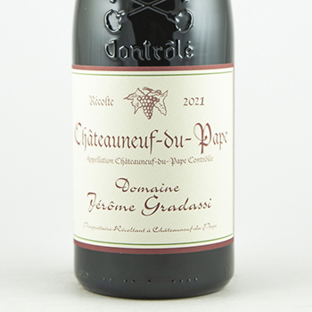 Châteauneuf du pape Jérôme Gradassi 2021 75 cl Rouge