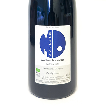Côtes du Rhône Matthieu Dumarcher Reserve BIO 2021 75 cl Rouge