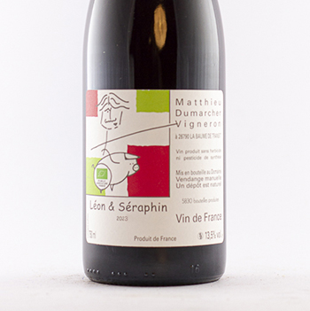 Côtes du Rhône Matthieu Dumarcher Léon et Séraphin BIO 2023 75 cl Rouge