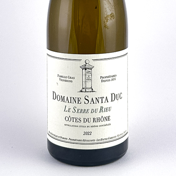 Côtes du Rhône, AOP Santa Duc Le serre du Rieu, BIO, Biodynamie 2022 75 cl Blanc