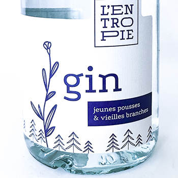 Gin L'entropie Jeunes pousses & vieilles branches, Bio 50 cl Alcool