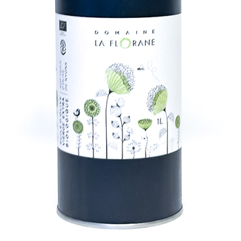 Huile d'Olive AOP de Nyons, bidon acier noir La Florane Extra Vierge , Biodynamie 100 cl