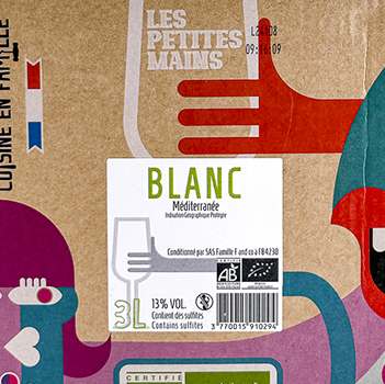 IGP Pont du Gard Cuisine en Famille BIB (cubi) PETITES MAINS  300cl Blanc