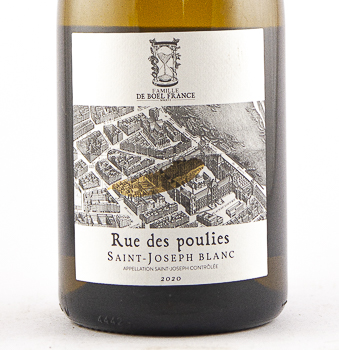 Saint Joseph de boel france Rue des Poulies conversion BIODYNAMIE 2020 150 cl Blanc