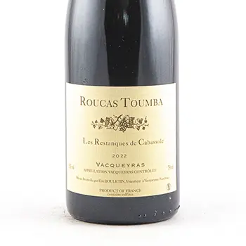 Vacqueyras Roucas Toumba Les Restanques de Cabassole BIO 2022 75 cl Rouge