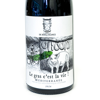 IGP mediterranée de boel france le gras c'est la vie  BIO 2024 75 cl Rouge