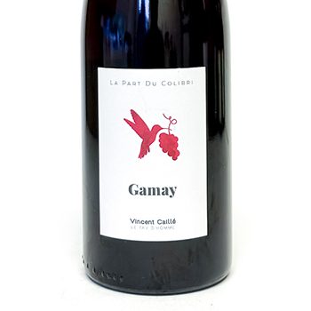Vin de France Le fayt d'homme, Vincent caille La part du colibri gamay  BIO, Biodynamie 2024 75 cl Rouge