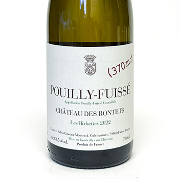 pouilly fuissé chateau des rontets les birbettes BIO 2022 150 cl Blanc