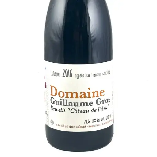 Lubéron Guillaume Gros coteau de l'Ara 2016 75 cl Rouge