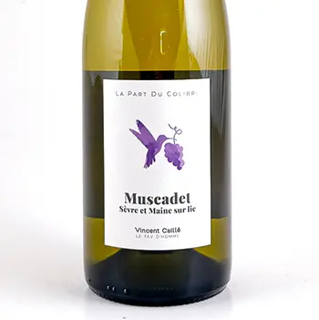 AOP Muscadet sur Lie Le fay d'homme, Vincent caille Part du Colibri, Bio, Biodynamie 2023 75 cl Blanc