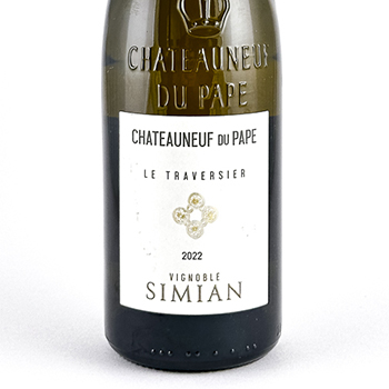 Châteauneuf du pape Simian Traversier BIO 2022 75 cl Blanc