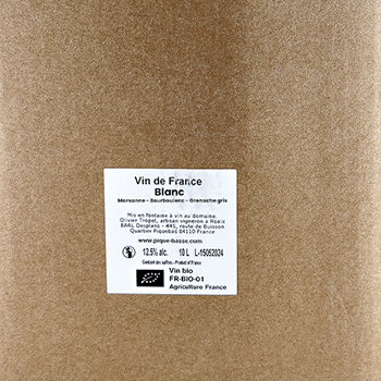 VSIG Pique Basse BIB (cubi) BIO 2024 1000 cl Blanc